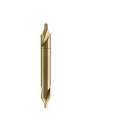 Foret à centrer hélicoïdal type A 1.5mm Acier rapide 6542 Double | Acier rapide 6542 avec revêtement doré pour réduction de friction et centrage précis double tranchant hélicoïdal