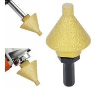 Foret à Chanfrein biseauté Diamant, Foret à Chanfrein biseauté pour Meuleuse Conique, Foret à Carrelage Conique, Foret Conique pour le Perçage, L'agrandissement et le Polissage
