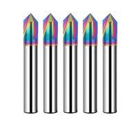 Foret à chanfreiner, Fraise à ébavurer à 3 dents for CNC, fraises à rainurer en V for le bois et les aciers alliés