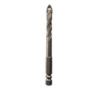 Foret à dents pointues croisées en alliage d'acier au tungstène, 1 pièce/4 pièces, foret à quatre tranchants décalés, dentelé, for le perçage du marbre, du verre et de la céramique(1Pcs 10mm)