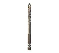 Foret à dents pointues croisées en alliage d'acier au tungstène, 1 pièce/4 pièces, foret à quatre tranchants décalés, dentelé, for le perçage du marbre, du verre et de la céramique(1Pcs 6mm)