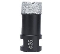 Foret à Diamant Brasé Sous Vide, Trépan M14 Noir 25mm - Vitesse de Perçage Rapide, Conception à Grande Coupe, Usage pour Marbre et Granit