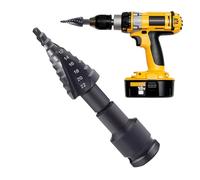 Foret à échelon pour métal, foret à cône, foret à trous multiples, foret à trou multi-tailles pour percer des trous en acier inoxydable, cuivre, all