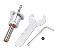 Foret à Fraiser avec Butée de Profondeur Réglable, Forets Coniques Kit en Acier Allié 4 x 8 mm Forets à Contre-percer à 8mm Ronde Tige pour Le Travail du Bois