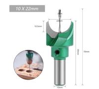 Foret à perles Bouddha 630 mm avec tige de 10 mm, outil essentiel pour le travail du bois fait main (10 x 22)