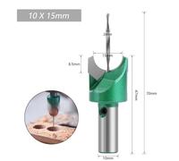 Foret à perles Bouddha 630 mm avec tige de 10 mm, outil essentiel pour le travail du bois fait main (10 x 15)