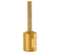 Foret à pierre pour meuleuse d'angle M10 Outil brasé sous vide pour perçage, rainurage et meulage de pierre dure (6 mm)