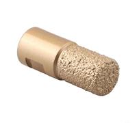 Foret à pierre pour meuleuse d'angle M10 Outil brasé sous vide pour perçage, rainurage et meulage de pierre dure (15 mm)