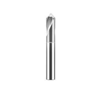 Foret à pointe centrale en acier tungstène CNC HRC65, 1 pièce, for acier inoxydable, aluminium, carbure cémenté 90 °, outil de centrage(For Aluminum,1x4Dx50Lx90)