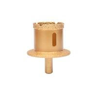 Foret à pointe diamantée brasée sous vide, Triangular Handle Vacuum Brazed Diamond Core Drill Bit for Masonry Tile Multiple Sizes(50-70mm)