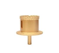 Foret à pointe diamantée brasée sous vide, Triangular Handle Vacuum Brazed Diamond Core Drill Bit for Masonry Tile Multiple Sizes(45-65mm)