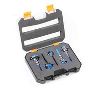 Foret à profondeur réglable pour projets de travail du bois, fixation rapide de la tige - Compatibilité multi-matériaux