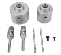 Foret à scie murale SDS Plus en acier allié 65mm 80mm, ensemble de forets à noyau professionnel pour les travaux de maçonnerie en béton, ciment, pierre