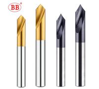 Foret à tache BB HSS Co Cobalt NC, foret central 60 90 120 degrés, Guide de préparation de localisation, trou pilote, Machine-outil CNC M35 M42 1-20mm 90 Deg.2 Headed