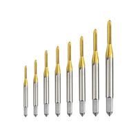 Foret à tarauder à tige de 3 mm, mini HSSCO M35, cannelure droite M0,8-M1,9, for machine-outil(10PCS,M1.8x0.35)