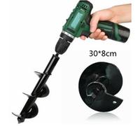 Foret à tarière - 8 x 30 cm - Ø 80 mm - Compatible perceuses 3/8'' - Outil jardinage efficace