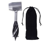 Foret à tarière manuelle, tarière à main en acier au carbone pour le travail du bois, outil de survie Bushcraft avec sac de rangement, diamètre de lame de 25 mm pour le perçage en