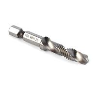 Foret à Tige Hexagonale M8 HSS 1/4 et Foret Conique combiné Robinet de Taraudage pour Machine à Tarauder, Pièces D'outils électriques pour le Perçage du Bois, Métaux Mous
