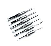 Foret À Trou Carré Polyvalent Dureté De L'acier Pour Jeu De Burins À Mortaiser Durables Et Tranchants 6 4 Mm / 8 Mm / 9 5 Mm / 12 7 Mm / 14 Mm / 1 Jeu De Burins À Mortaiser