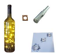 Foret à verre de 1,27 cm pour bouteilles - Scie cloche diamant pour lumières de bouteille et kits de lampe - Guide de perçage pour trous droits