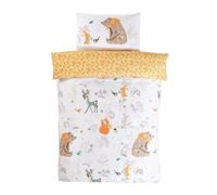 Forêt Amis Set Housse de Couette Simple Enfants Réversible Literie Animaux