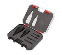 Foret Amovible pour Fendeur de Bûches de Bois de Chauffage, 6 Pièces de Forets pour Fendeur de Bois, Perceuse à Cône Robuste, Cônes de 32 Mm 42 Mm, Mèches de Bûches avec 4