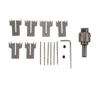 Foret Annulaire en Bois en Acier, Kit D’outils Cnc pour Sculpture | Finition Argentée, Coupe Précise et Rapide, pour Établis de Défonceuse, Projets Créatifs, Médailles Chien