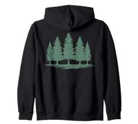 Forêt Arbres Amoureux de la Nature Sauvage Randonnée Sweat à Capuche