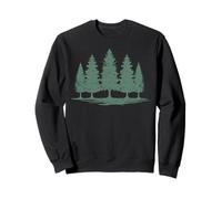 Forêt Arbres Amoureux de la Nature Sauvage Randonnée Sweatshirt
