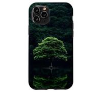 Forêt Arbres Réflexion Extérieur Faune Sauvage Vert Montagne Coque pour iPhone 11 Pro