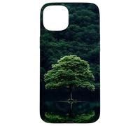 Forêt Arbres Réflexion Extérieur Faune Sauvage Vert Montagne Coque pour iPhone 15 Plus