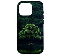 Forêt Arbres Réflexion Extérieur Faune Sauvage Vert Montagne Coque pour iPhone 16 Pro