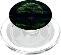 Forêt Arbres Réflexion Extérieur Faune Sauvage Vert Montagne PopSockets PopGrip pour MagSafe