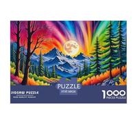 forêt Arc-en-Ciel 1000 Pièces Jigsaw Puzzle Scene pour Adultes Artistique Jeu Éducatif Qualité Supérieure Jouets 38x26cm/1000pcs