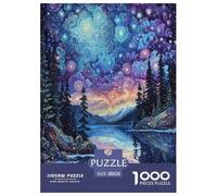 Forêt Artistique pour Adultes Puzzles 1000 Pièces Plantes Cadeaux d'anniversaire pour Noël Jeu De Défi Familial Décoration Jeux Éducatifs Tueur Ennuyeux 38x26cm/1000pcs
