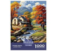 forêt Automnes and Montagnes Puzzle 1000 Pièces Educa Jouet Cadeau Unique Décoration Intérieure Intéressant Jeu Éduchatif Challenge Toy Adultes & Enfants des 14 Ans 38x26cm/1000pcs