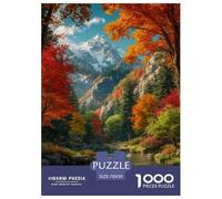 forêt Automnes and Montagnes Puzzle 1000 Pièces Educa Jouet Divertissement Créatif De l'art De La Décoration Intéressant Jeu Éduchatif Challenge Toy Adultes & Enfants des 14 Ans 70x50cm/1000pcs