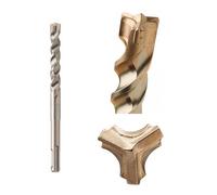 DIAGER - Foret Marteau Spécial Béton Armé Booster Plus SDS Plus- Percez le Béton Armé avec Précision Inégalée - Ni Déviations ni Fissures - Technologie 3 Taillants - Compatible SDS Plus - Ø 14 x 160mm