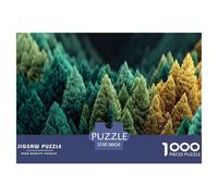 Forêt Boréale Puzzle pour Enfants DébutAnts Classique, Natural Paysage Carton Extra-Épais, Développement Cognitif, Loisir Infantile, Cadeau Beau 38x26cm/1000pcs