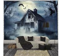 Forêt Brumeuse Tenture Murale Tapisserie, Forêt Brumeuse Tapisserie Murale Avec Art, Gris Décor Murales Art Mural De Plafond Pour Décor À La Maison Fête Dortoir 100x75cm