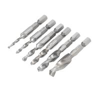Foret combiné à queue hexagonale,Coffret de forets combinés,Coffret d'outils de taraudage pour vis de forage,Outil de taraudage pour vis de forage en composite,Coffret de mèches à tarauder,Outils de c