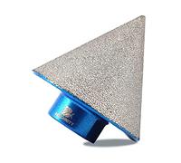 Foret conique diamant pour carrelage - BRSCHNITT 50 mm x filetage M14 - Fraise à chanfreiner diamantée pour façonner l'élargissement des trous existants de granit, marbre et porcelaine