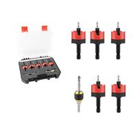 Foret conique en acier durable avec limiteur de profondeur et roulement lisse, fonctionne pour les projets de travail du bois, foret étagé multifonction avec roulement