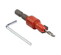 Foret conique pour le travail du bois avec tige hexagonale, foret étagé pour trou pilote et fraisage de vis, fabriqué en alliage d'acier pour une performance durable (3,5 x 10)