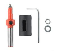 Foret conique pour le travail du bois - Tige ronde de 8 mm avec collier d'arrêt réglable, foret étagé pour trou pilote et fraisage, vissage affleurant, bricolage et menuiserie (2,8 x 8)