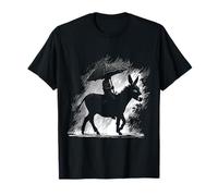 Forêt d'âne Dessin Animal Humain Motif Illustration Ane T-Shirt