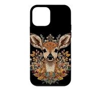 Forêt d'automne et cerf Aspect Faon Coque pour iPhone 12 Mini