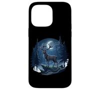 Forêt de Cerfs Nocturnes Chasseur Buck Cerf Chasse Bois de Chasse Coque pour iPhone 14 Pro Max