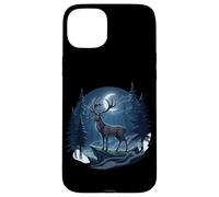 Forêt de Cerfs Nocturnes Chasseur Buck Cerf Chasse Bois de Chasse Coque pour iPhone 15 Plus