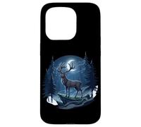 Forêt de Cerfs Nocturnes Chasseur Buck Cerf Chasse Bois de Chasse Coque pour iPhone 15 Pro